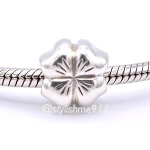 Authentic PANDORA Irish Shamrock Clover Four Leaf Bead - 790157